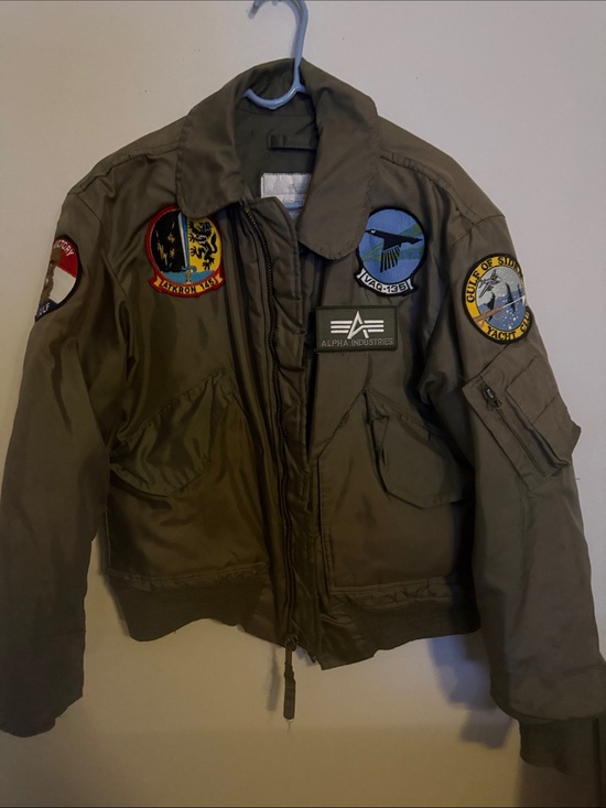 Alpha Industries Other - Alpha Industries Green Bomber Jacket , genuine Fighter Pilot jacket  1991